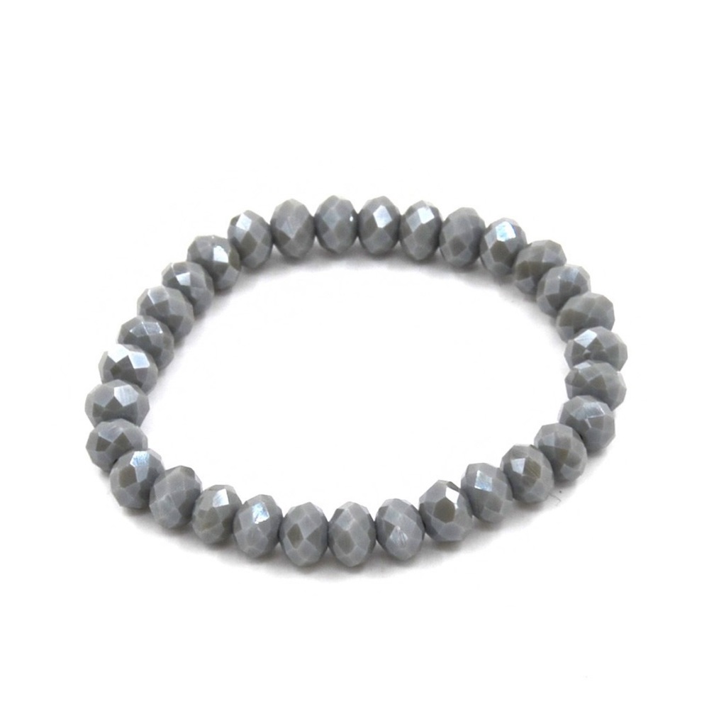 NWT • Gray brown stretch bracelet